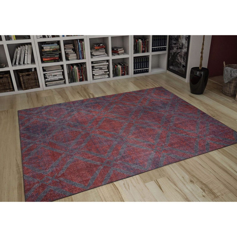 Premium 100% Polyester Area Rug, 6.9 x 10.2 ft | 1850 g/m², 0.2 in Pile Height | Recycled Poly Cotton Underside | Machine Washable at 30°C | Soft, Durable, Eco-Friendly Design for Modern Living Spaces