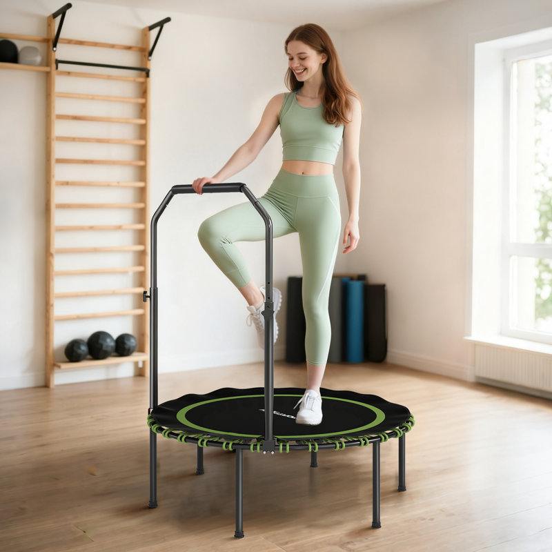 17 Stories ft Round Fitness Trampoline, Green