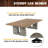 Barrington 9 ft Aurora Outdoor Ping Pong Table Easy Assembly Official Size Combo Dining and Tennis Table with Removable Metal Net and Fitted Table Cover