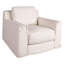 Oliver Armchair in White Linen Slipcover