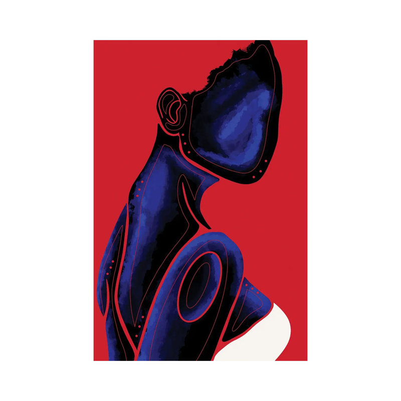 Sapphire 1 Piece Painting on Canvas, 101.6cm H x 66.04cm W x 3.81cm D, Wrapped Canvas