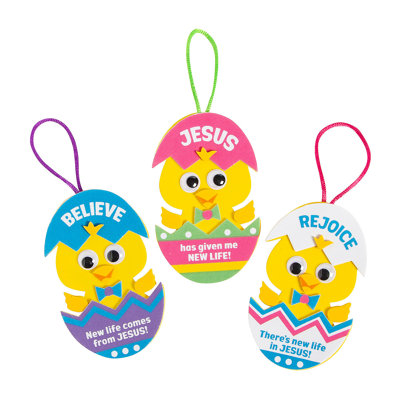 Ensemble de décoration pour bébé poussin New Life In Jesus - 12 pièces