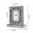 Modern Mirrored Crushed Diamond Table Clock
