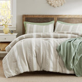 Bedsure Waffle Comforter Set Soft Cotton Bedding Set for All Seasons
