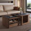 Table basse moderne simple en bois massif