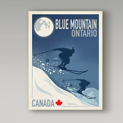 Croswell 'Blue Mountain 1' Graphic Art Print on Wrapped Canvas