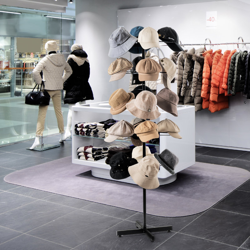 Freestanding 20 Hooks Hat Display Tree Rack