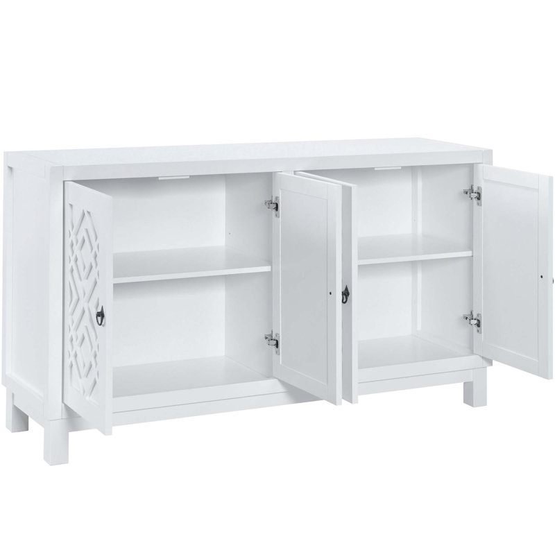 Buffet de rangement Cedrina, Blanc
