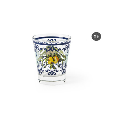 Amalfi Handmade Glass Porcelain Coffee Cup Teacup and Saucer