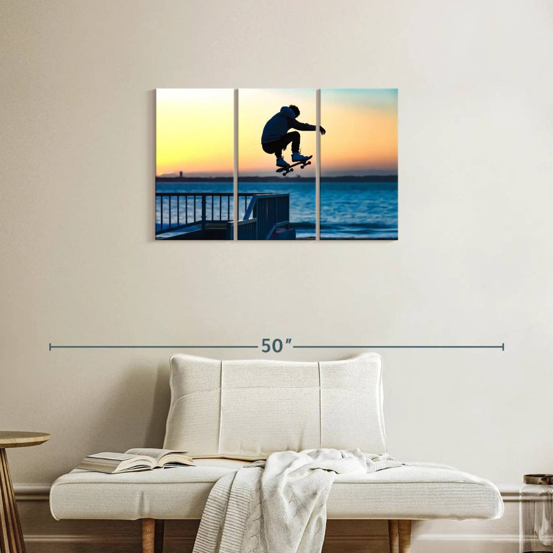 Beachside Skateboard Jump, H 20 po x l 33 po