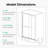 Semi-Frameless Double Sliding Shower Door with Tempered Glass, 44"-48"W x 72"H-117410092