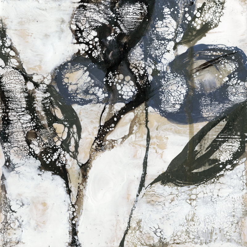 Crackled Stems I by Jennifer Goldberger - Wrapped Canvas Painting, 91cm H x 91cm W