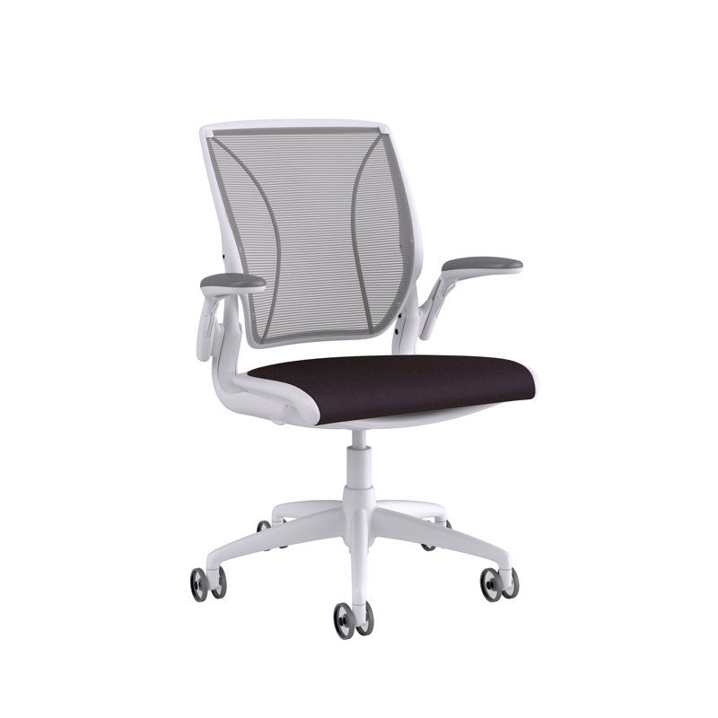 Mesh Task Chair, Catena/Cornflower, Pinstripe/Silver, White
