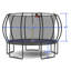 Citrouille trampoline 12 pi - noir rouge