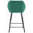 Hallatrow Upholstered Counter Stool with Metal Frame-394853219