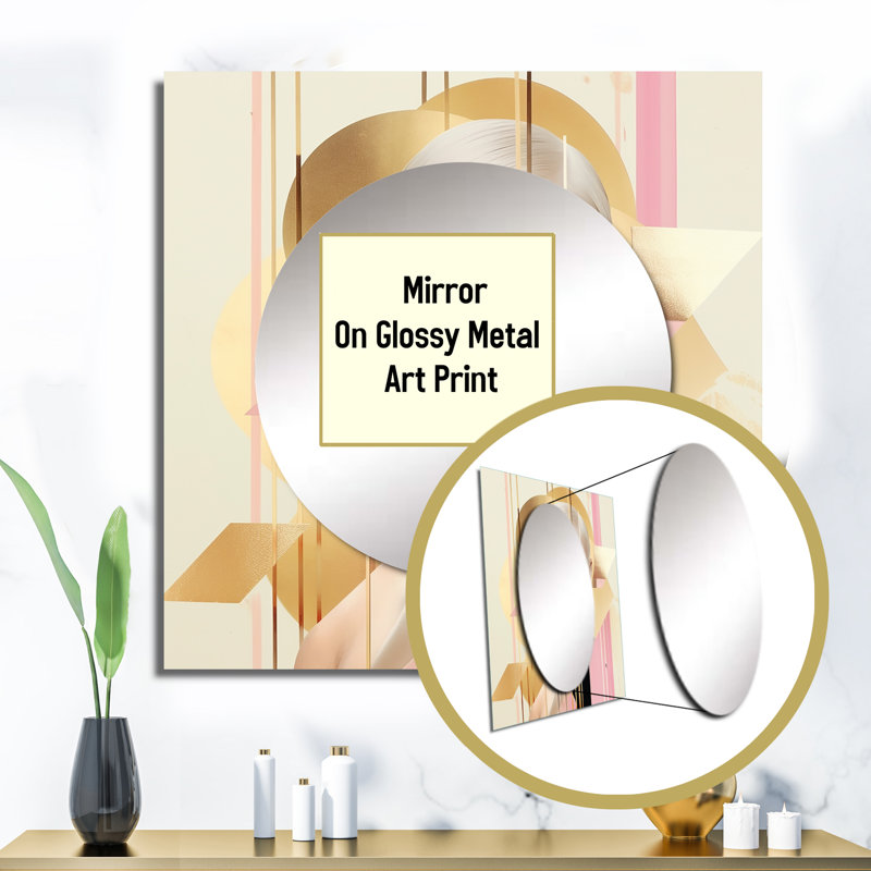 Letellier - Fashion Woman Square Mirror For Wall Art Decor, 23" x 23"