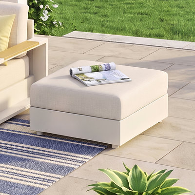 Outdoor Ottoman With Cushion