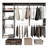 Thaliah 87.87''W Adjustable Shelves&Rods Closet System-1814256996