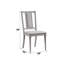 Ensemble de 2 chaises d'appoint en lin naturel Marta