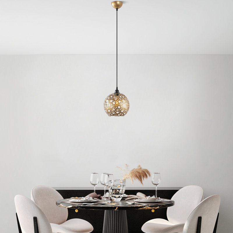 Ahmira - Light Metal Pendant, 28cm H x 28cm W x 28cm D