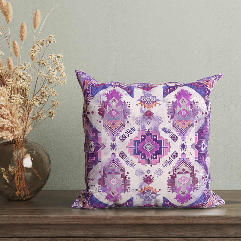 Marjan Elegance Throw Pillow Cover, 18"H x 18"W