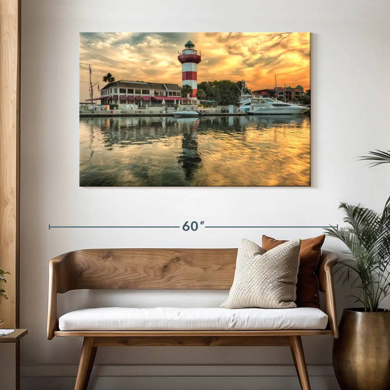 Hilton head lighthouse Aletra, H 32 po x l 48 po