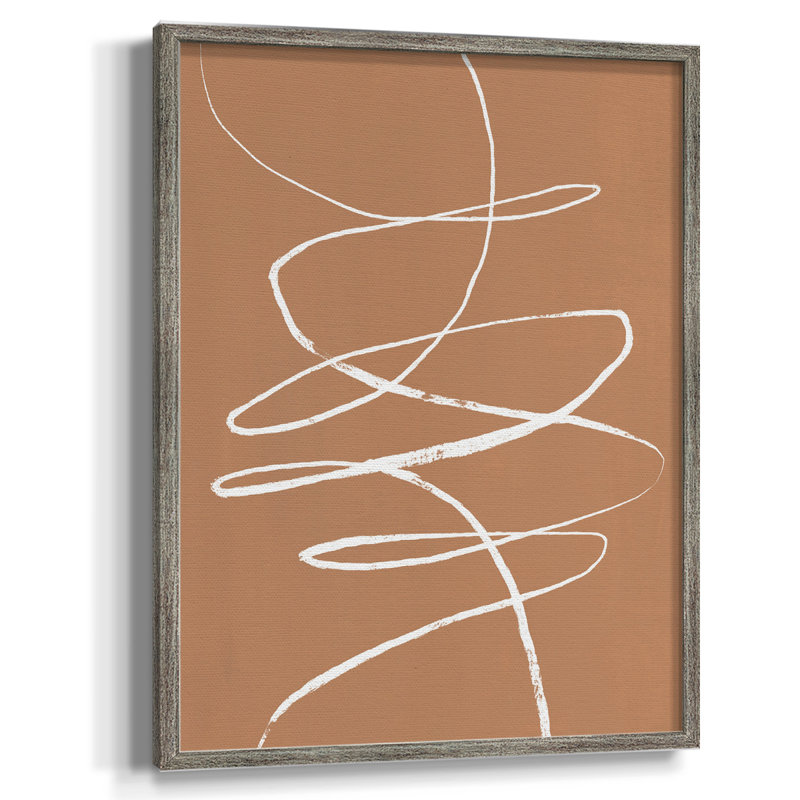 «Terracotta Drift II», reproduction encadrée - bois massif, H 11 po x l 9 po