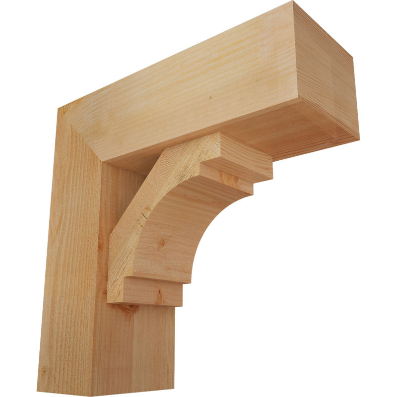 Support Merced Block avec support décalé, 22 X 22, Sapin Douglas de l 8 po (scié brut)