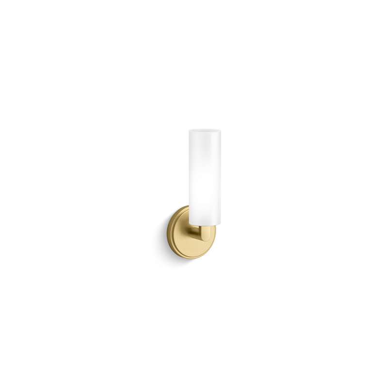 Crue One-Light Sconce, Brushed Brass