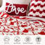 Jeté Bow Heart Red & White Valentines
