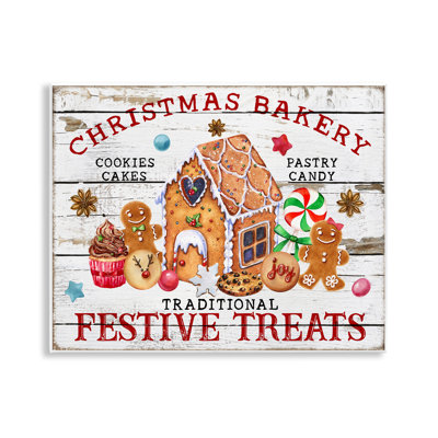 Festive Treats Bakery Canvas Wall Art by Creatif Belle