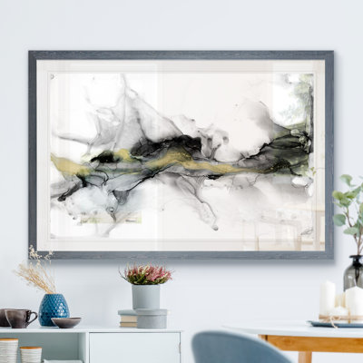 « golden précipice i » par paul cezanne-reproduction d’art sur cadre photo