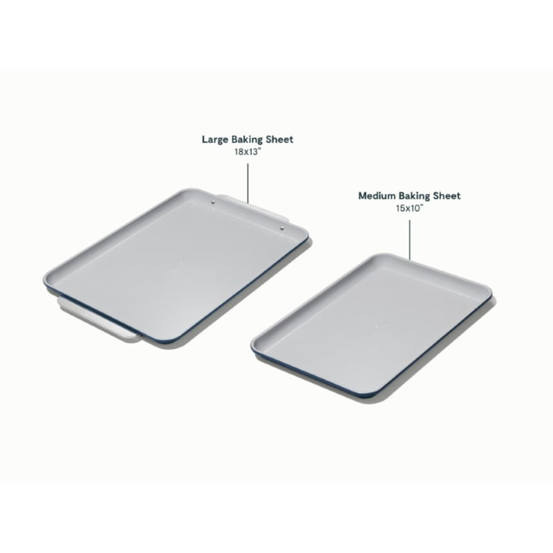 Caraway Nonstick Ceramic Baking Sheet Duo, Navy