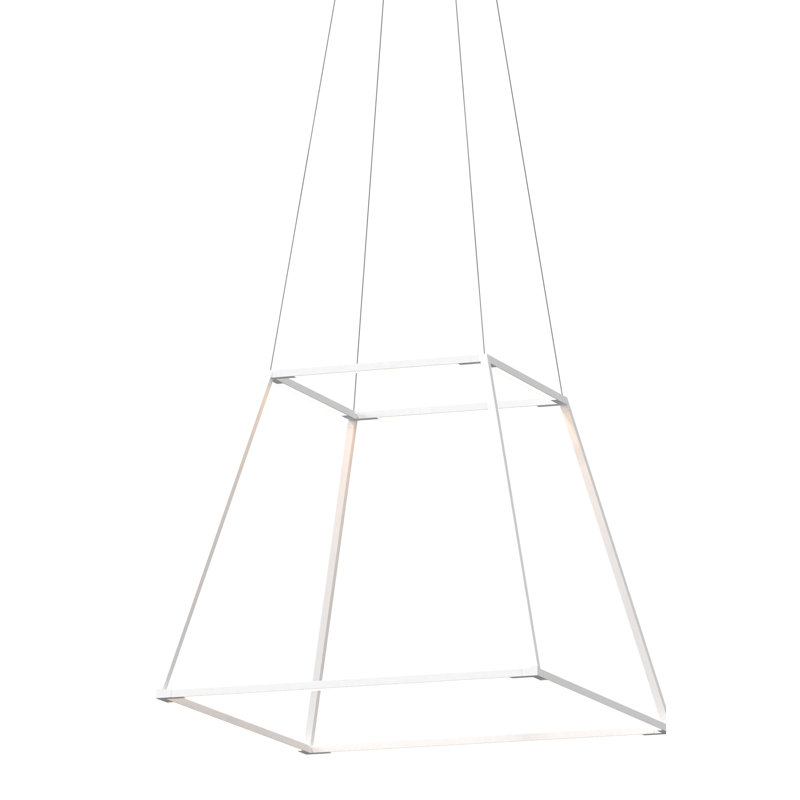 Z-Bar 8 - Light LED Pendant, Matte White