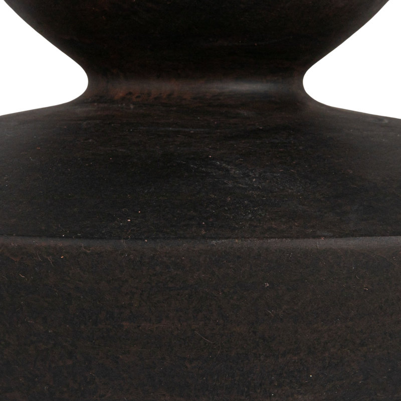 Matilda Sculptural Resin Table Lamp with Oversized Linen Shade
