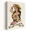 Lady Lawless Classic Playful Retro Bear Wall Art Print 1 Piece Wrapped Canvas Wall Art-293872255