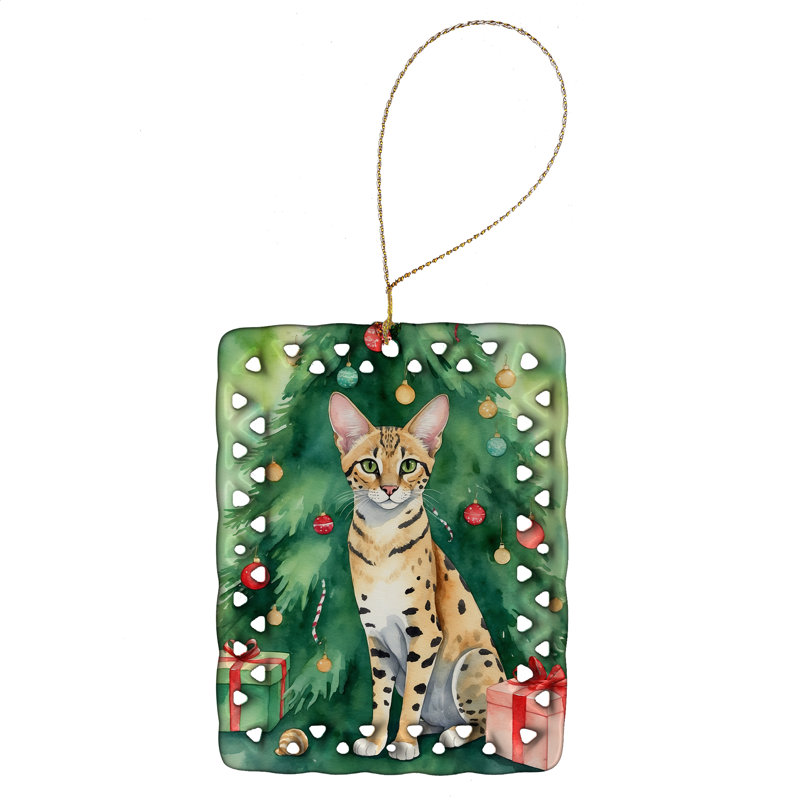 Ornement en porcelaine Savannah, Savannah Cat