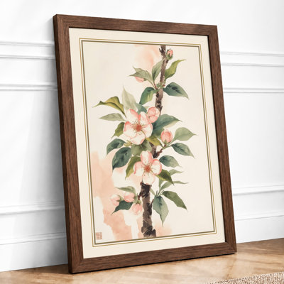 Flowering Branch Study Botanical - Framed Print