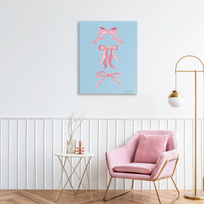 Jolis arcs sur toile bleue, design par Farida Zaman, H 20 po x l 16 po