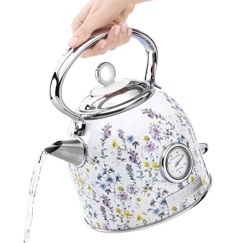 VQ Laura Ashley 1.7L Dome Kettle, Ivory