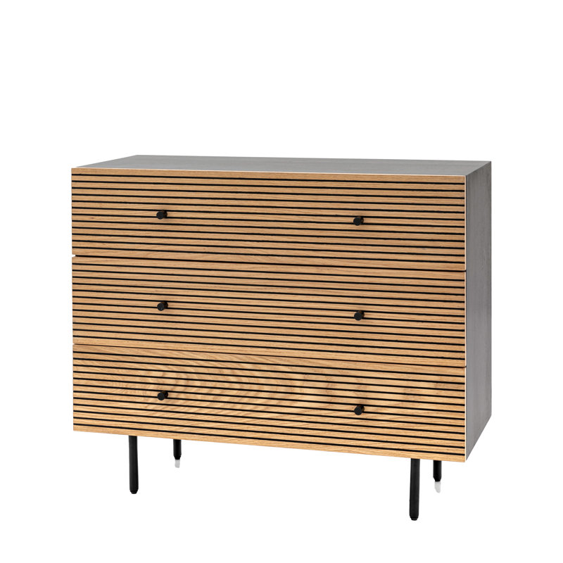 Centrahoma 3 Drawer 75Cm W Dresser, Brown