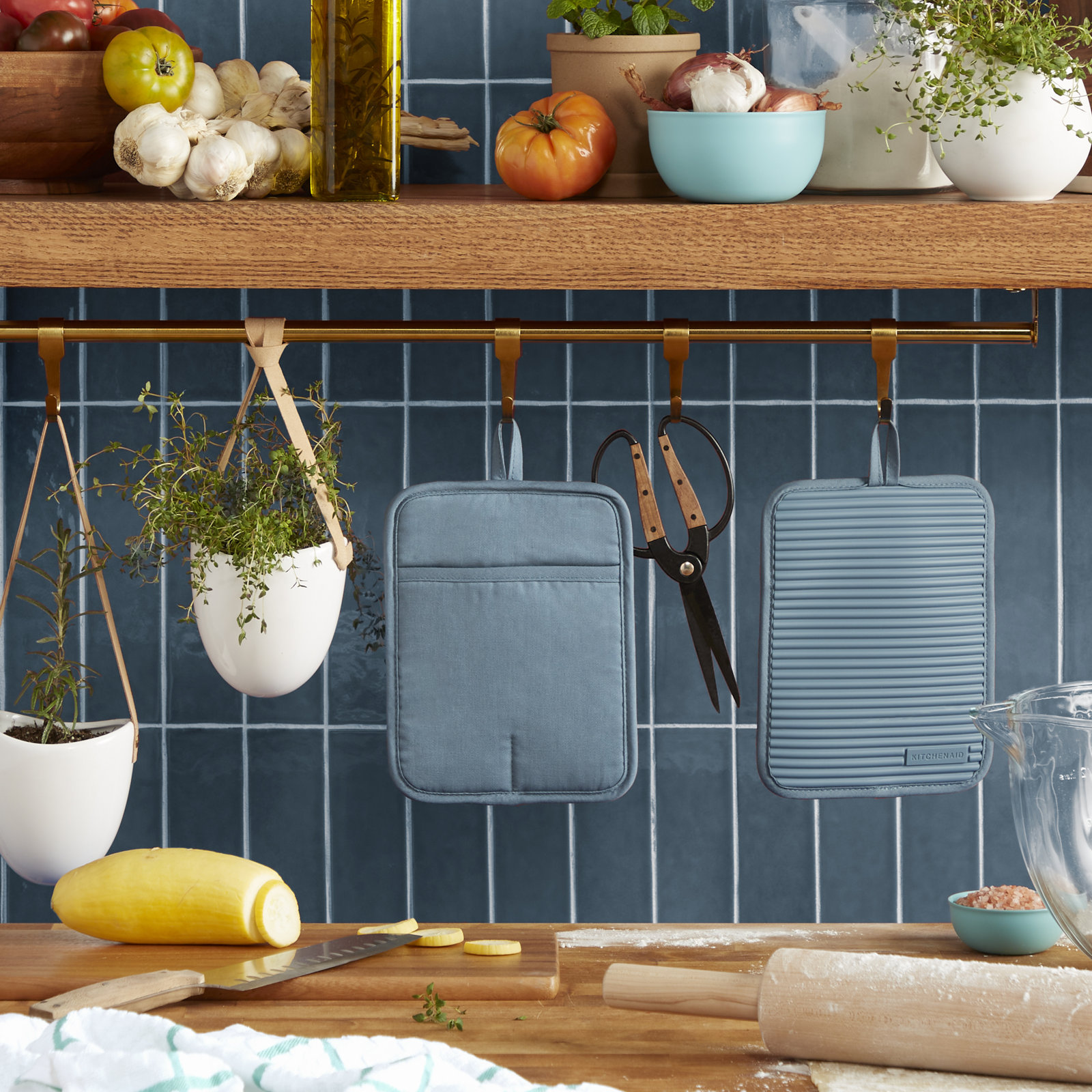 KitchenAid Potholder, Fog Blue