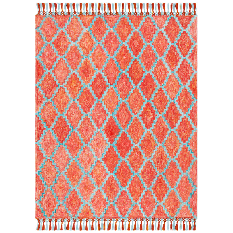 Dicarlo Hand Tufted Performance Geometric Rug, Rectangle 8' x 10'