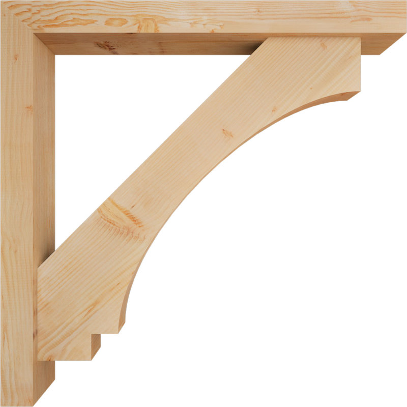 Support de bloc impérial avec entretoise décalée, 44 x 44, Sapin Douglas de l 5 1/2 po (lisse)