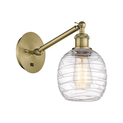 Shauna Steel;Cast Brass Armed Sconce