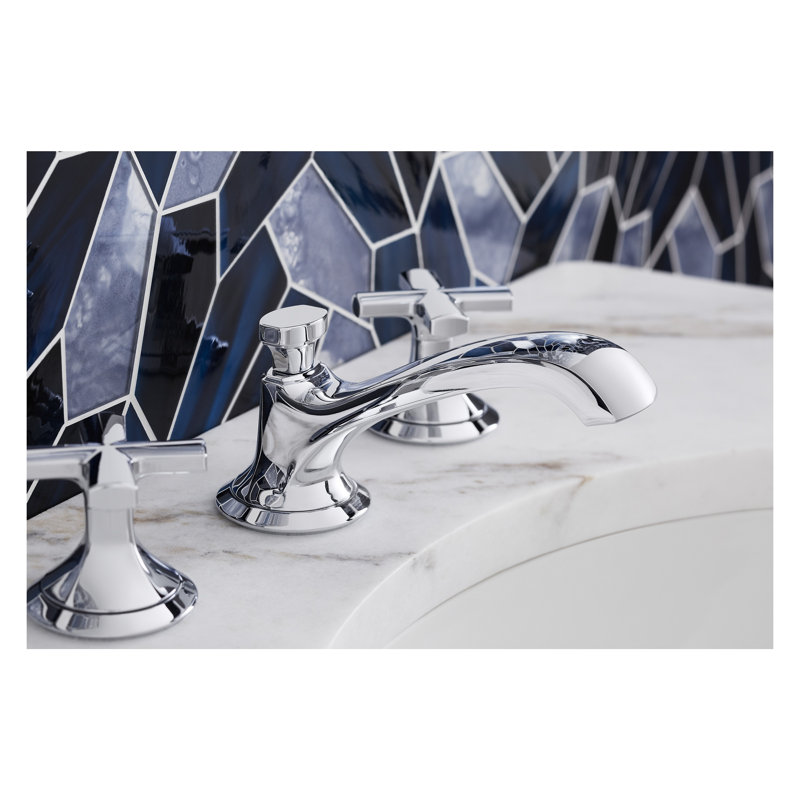 Script™ Sink Faucet, Low Spout, Chrome, Cross Handle
