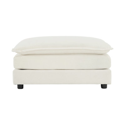 Chenille avec une éponge de qualité, offre un repose-pieds de relaxation en blanc, et durable, pratique