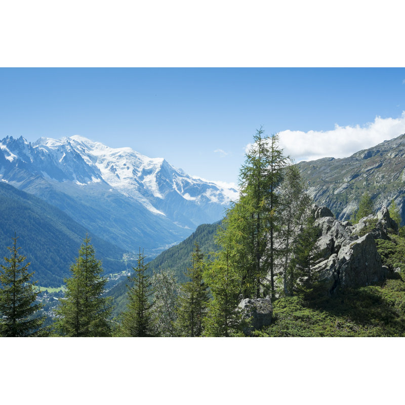 Albrian Mont Blanc par - Photographie de toile tendue, H 8 po x l 12 po
