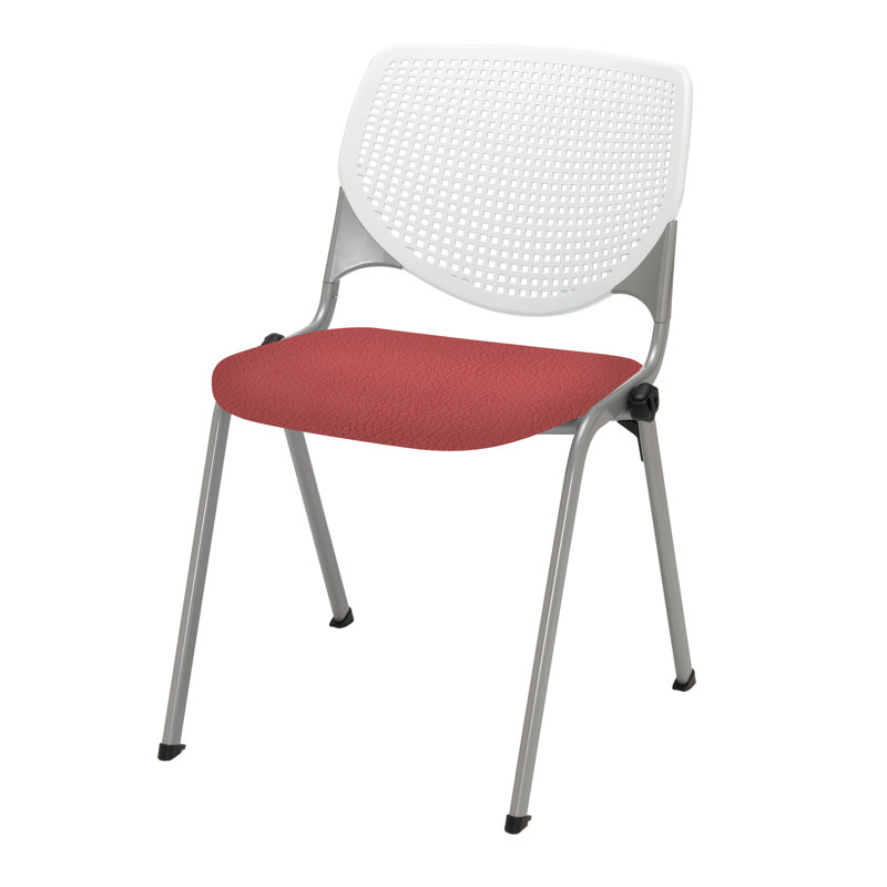 Chaise empilable poly Kool, Rouge à lèvres, Non
