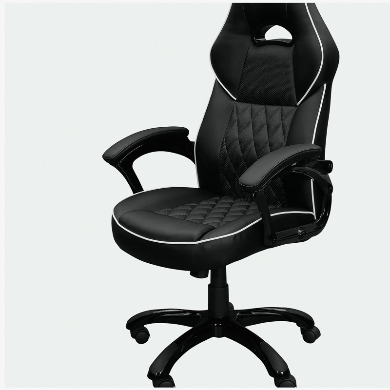 Fauteuil de bureau haute performance à dossier haut mobili, noir